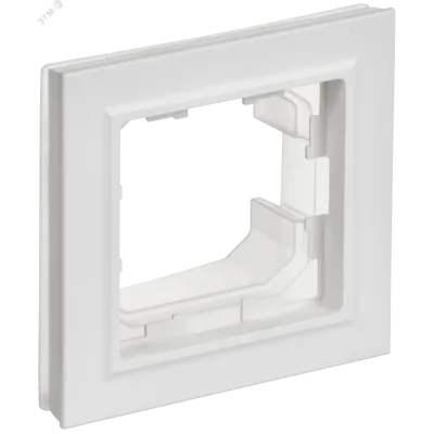 BRITE Рамка 1-местная IP44 РУ-1-БрАБ-44 арктический белый IEK