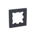 Рамка 1-местная графит.  пластик Эпика EKF