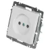 Розетка Intro Accent 6-201-01 2Р 16А-250В, IP20, СУ, AL/CU, белый
