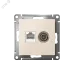 Розетка ATLASDESIGN двойная компьютерная+ТВ RJ45+TV категория 5E механизм бежевый