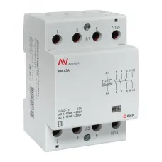 Контактор модульный КМ 63А 4NO 230VAC (3 мод.) AVERES