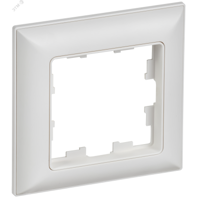 BRITE Рамка 1-местная РУ-1-БрАБ арктический белый/белый IEK
