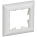 BRITE Рамка 1-местная РУ-1-БрАБ арктический белый/белый IEK
