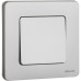 Выключатель 1-клавишный проходной 10АХ IP44 безвинтовое крепление алюминий INSPIRIA