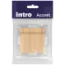 Розетка Intro Accent 6-203-11 2P+E Schuko с крышкой, 16А-250В, IP20, СУ, AL/CU, сосна