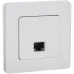Розетка компьютерная RJ45 категория 6 UTP белый INSPIRIA
