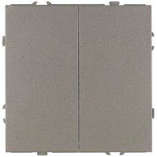 Выключатель двойной 10АХ-250В IP20 титан 15-1104-07 Galaxy