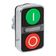 Механизм кнопки исполнительный XB4 пуск-стоп плоский возвратный без фиксации, с подсветкой IP65