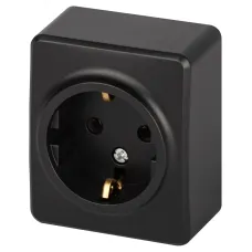 Розетка ЭРА Эксперт 11-2203-05 2P+E Schuko IP20 16A-250В ОУ антрацит