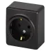Розетка ЭРА Эксперт 11-2203-05 2P+E Schuko IP20 16A-250В ОУ антрацит