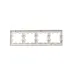 BRITE Рамка 4 поста РУ-4-2-Бр стекло розовый матовый IEK