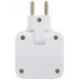 Разветвитель электрический ЭРА SPF-2-FL-USBC поворотный на 2 розетки + 2USB A+C 10А белый