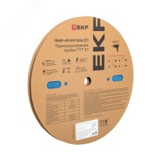 Термоусаживаемая трубка ТУТ 8/4 синяя EKF