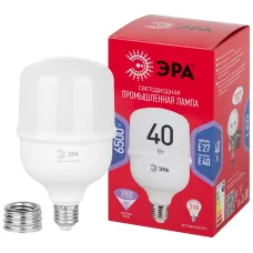 Лампа светодиодная ЭРА RED LINE LED POWER T100-40W-6500-E27/E40 R E27/E40 R 40 Вт колокол холодный белый свет