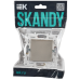 SKANDY Выключатель 1-клавишный кнопочный 10А SK-V14Sh шампань IEK