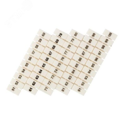 Маркеры для ST с нумерацией 50-100 (100 шт.) EKF