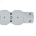 STANDARD Колодка для удлинителя с заземлением К04 4 места белая IEK