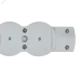 STANDARD Колодка для удлинителя с заземлением К04 4 места белая IEK