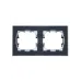 BRITE Рамка 2 поста IP44 РУ-2-БрЧ-44 черный
