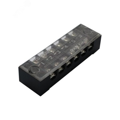ТВ-1506, 15А, 6 клеммных пар, IP30, блок зажимов