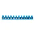 Колодка клеммная винтовая KВ-40 25-40, ток 100 A, полиэтилен синий 10шт, REXANT