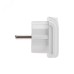 Переходник сетевой ''Квадрат'' с универсальной на евро вилку F/C2, 10А, белый