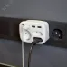 Тройник электрический 16А с/з + 2х2,5А + 3хUSB-A 2,4А + USB-C 3А, белый