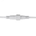 Соединительный кабель (2pin) герметичный (IP67) 2х1,0кв мм  белый, REXANT