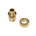 Коннектор латунный, быстросъемный, для шланга 3/4 Четыре сезона