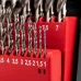 Набор сверл по металлу 1-10мм (через 0,5мм) сталь HSS, 19 шт. Р6М5 Ц/Х