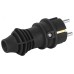 Вилка ЭРА VX13-B-IP44 каучуковая c заземлением 16А IP44 прямая черная