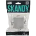 SKANDY Заглушка с суппортом SK-C01S серебряный IEK