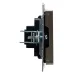 BRITE Розетка HDMI РHDMI-0-БрС сталь