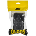 GLORY Розетка 2-местная для открытой установки с заземлением с защитными шторками 16А РСш22-3-ХЧм черный матовый IEK