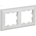 BRITE Рамка 2-местная РУ-2-БрАБ арктический белый/белый IEK BRITE Рамка 2-местная РУ-2-БрАБ арктический белый/белый IEK