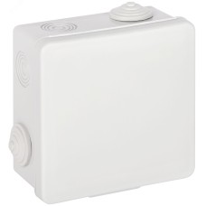 Распаячная коробка ЭРА KOR-100-100-50-8g открытой установки серая 100х100х50мм с гермовводами 8 вх. IP54