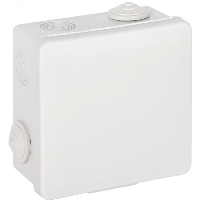 Распаячная коробка ЭРА KOR-100-100-50-8g открытой установки серая 100х100х50мм с гермовводами 8 вх. IP54