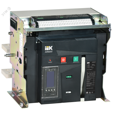 Выключатель автоматический воздушный ARMAT стационарного исполнения 3P F 100кА 4000А расцепитель TY с комплектом аксессуаров 220В: мотор привод кат