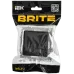 BRITE Выключатель 2-клавишный с индикацией 10А безвинтовое крепление ВС11-2-1-БрЧ черный IEK