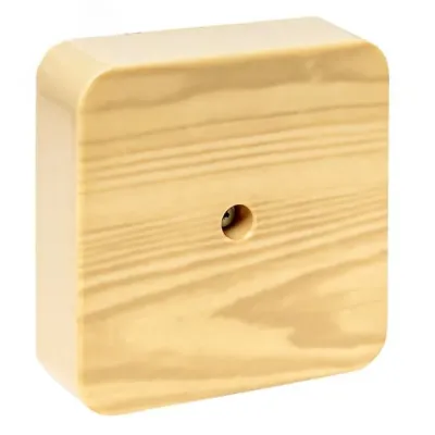 Коробка разветвительная KMP-030-030 (75х75х25) светлое дерево EKF PROxima