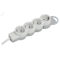 STANDARD Удлинитель У04 4 места 2P+PE 3м 3х1,5мм2 16А белый IEK
