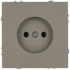 Розетка скрытого монтажа в рамку без заземления 2P 16А-250В IP20 титан 15-2106-07 Galaxy