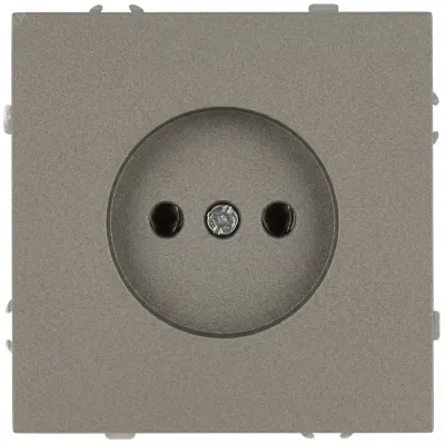 Розетка скрытого монтажа в рамку без заземления 2P 16А-250В IP20 титан 15-2106-07 Galaxy