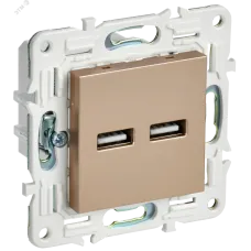 SKANDY Розетка USB A+A 3,1А SK-R15Sa песочный IEK