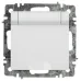 Розетка Intro Accent 6-203-01 2P+E Schuko с крышкой, 16А-250В, IP20, СУ, AL/CU, белый