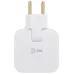 Разветвитель электрический ЭРА SPF-2-FL-USB поворотный на 2 розетки + 2USB 10А белый