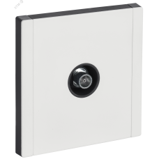 FORTE&PIANO Розетка TV оконечная FP228M металл белый IEK