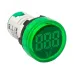 Индикатор значения напряжения зеленый ED16-22VD EKF