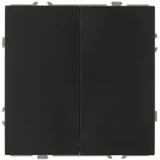 Переключатель 15-1110-05 двойной 10АХ-250В антрацит Galaxy перекрестный