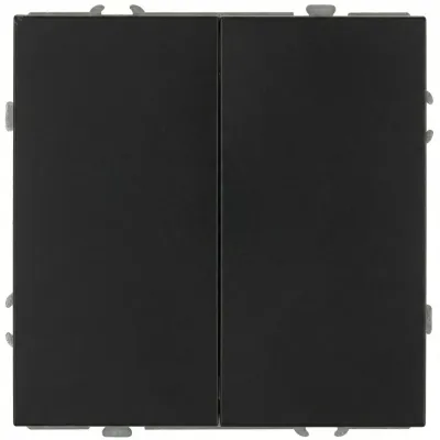 Переключатель 15-1110-05 двойной 10АХ-250В антрацит Galaxy перекрестный